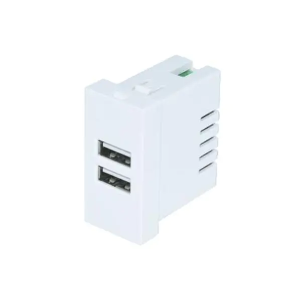 듀얼 포트 TypeA+A USB 충전기 소켓 모듈 2.1A